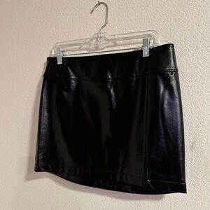 Dolls Kill Current Mood Faux Leather Skirt